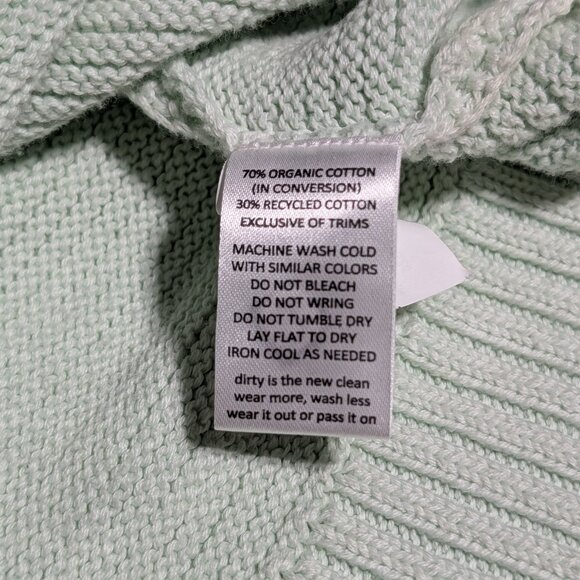 Toad & Co Bianca Tie Dye Organic Cotton Blend Crewneck Cardigan Size L - Picture 6 of 7